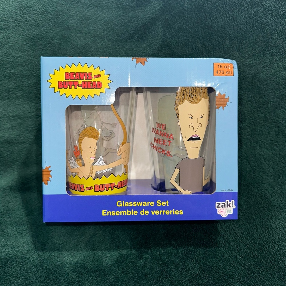 Zak! Beavis and Butt-Head Glassware Set - Multicolor